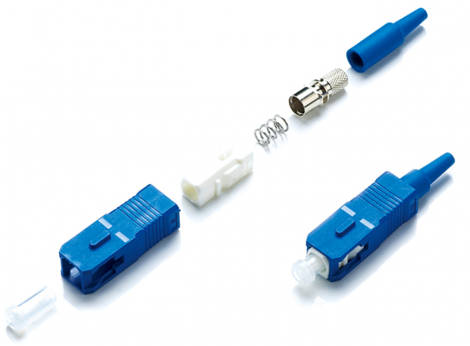 Perte par insertion optique en plastique du connecteur 0.2dB de fibre