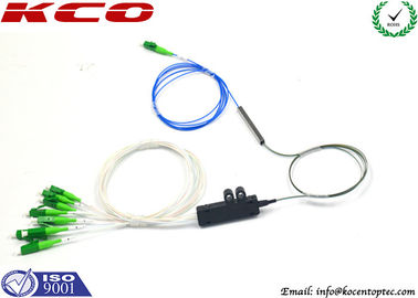 Fiber Optic PLC Splitter 1x8 1:8 Block-less with Fan-out Kits LC/APC SC/APC