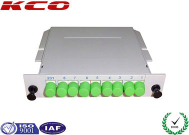 Planar Lightwave Circuit 1:8 PLC Optical Splitter FC APC Adapter , Single Mode Fiber Splitter 1x8