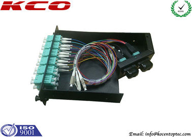 24F MPO MTP Cassette Modular OM3 LC Duplex Adapter For 96 Cores High Density Patch Panel