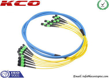 LAN WAN MPO MTP Breakout Trunk Cable Fiber Single Mode 9/125 12 Cores 24 Cores