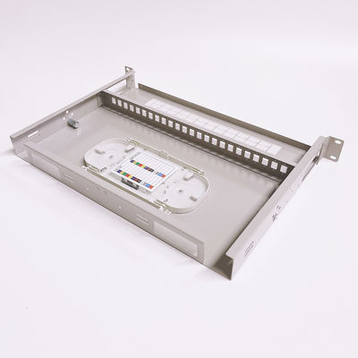 Kocent 1U 19'' Rack Mountable Fiber Optic Patch Panel with 24 cores SC and 48 cores LC Dustproof Terminal Box