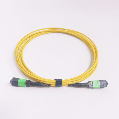 12F SM G657A1 MPO-12 3.0mm Optical Fiber Patch Cable MTP-12 Female Fiber Trunk Cable Type B
