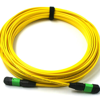 Single Mode G657A 24F MPO Trunk Cable MTP Fiber Optic Patch Cable Type A / Type B / Type C