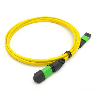32 Fibers Single Mode APC Green MPO Trunk Cable and MTP Trunk Cable for High-Density Data Center Networks