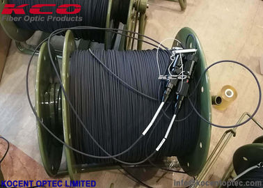 2000m 4.8mm 2 Cores FTTA Fiber Optic Patch Cord with Outdoor LSZH Jacket and Steel Reel