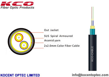 Armored Optical Fibre Cable FTTA 7.0mm G657A Field TPU LSZH