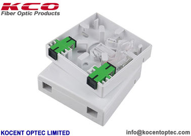 Fiber Optic Terminal Box Indoor Termination Cabinet with 2 Fibers Capacity 0.15dB Insertion Loss and 55dB Return Loss