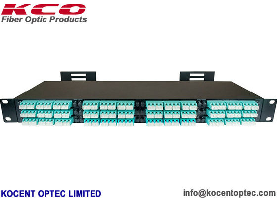 High Density 144fibers MPO MTP Fiber Optic Patch Panel , 12 Cores Optical Fiber Patch Cord