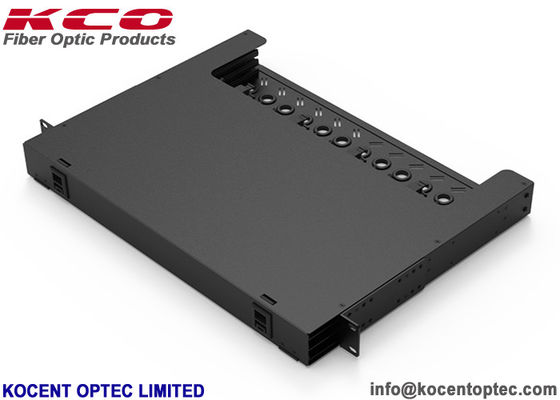 Slide Type 1U 144fibers MPO Patch Panel Rack Mount Terminal Box 19'' MTP Patch Panel