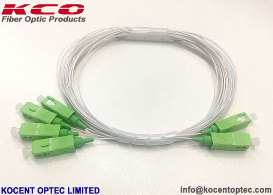 Blockless 2x4 Fiber Optic Splitter with 0.9mm Green Connector and 2.0m Low IL for High Performance