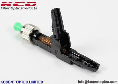 Single Mode Fiber Optic Fast Connector FTTA FTTB FTTO Black For FTTH Drop Cable