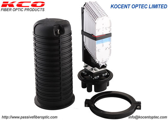 288 Core IP68 Waterproof Vertical Pole-mount Fiber Optic Splice Closure for FTTA Optical Fiber Enclosure