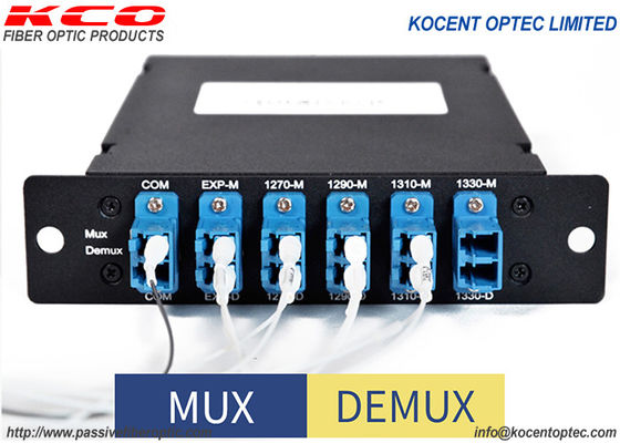 4 Channels LC UPC Fiber FTTH Dwdm Mux Demux Multiplexer 4CH CWDM Patch Panel Modular LGX