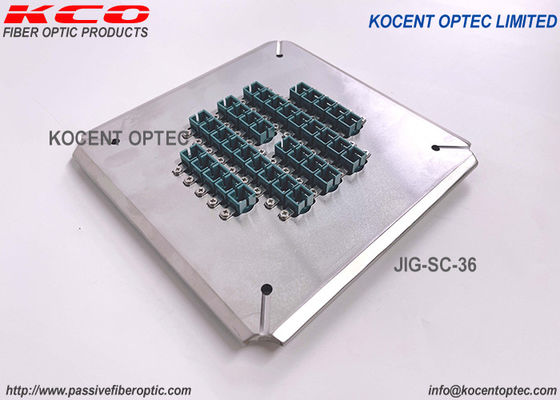 SC UPC APC Connector Fiber Optic Polishing Fixture 36 Positions For Optical Patch Cord Grinding Machine