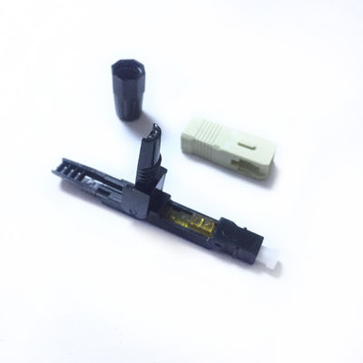 Multimode SC UPC Fiber Optic Fast Connector with 0.5dB Insertion Loss 30dB Return Loss and 50mm 55mm 60mm Length