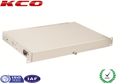 Le support optique de tableau de connexions d'arrêt de fibre de coffret d'extrémité de fibre a monté 1U