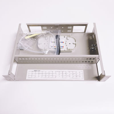 Duplex recto de Sc LC de ports de la boîte 19inch 2U 48 de tableau de connexion des fibres de FTTH