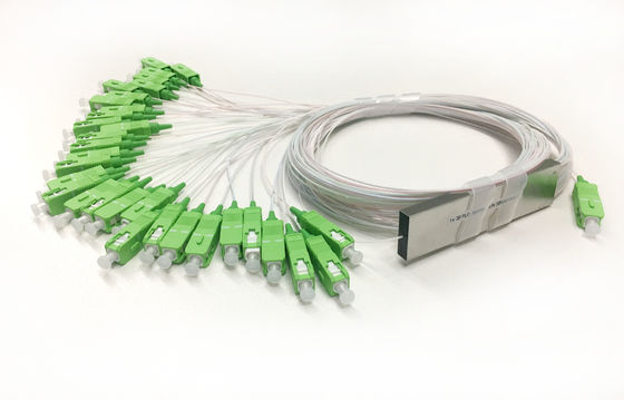 PLC 1x32 1:32 1*32 PLC Splitter optique Mini tube en acier SC connecteur 0,9 mm LSZH