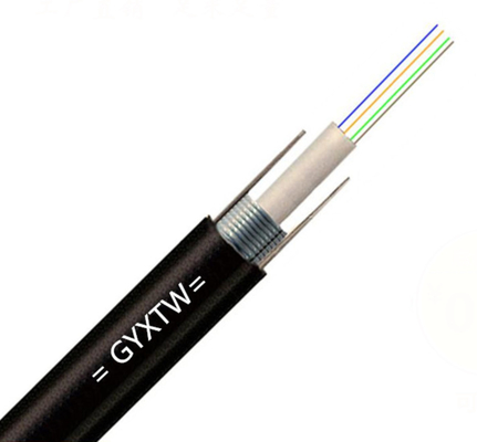 Multimode OM2 50/125 2 4 6 8 12 noyaux GYXTW 7.0 mm Central Loose Tube Cable extérieur en fibre optique