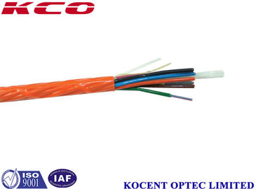 Matériel de fibre optique de PE de mode unitaire de câble de 12 noyaux pour d'intérieur/extérieur