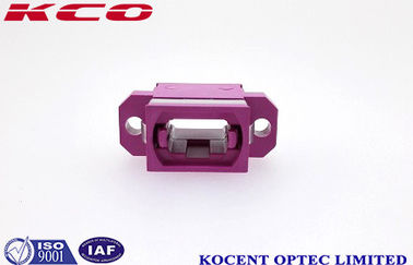 OM4 MPO Fiber Coupler MTP Fiber Optic Adapters Violet Pink Color