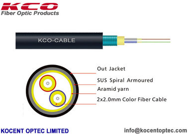 Armored Optical Fibre Cable FTTA 7.0mm G657A Field TPU LSZH
