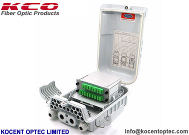 Outdoor IP65 16 Ports Fiber Optic Termination Box with 16 Fibers Capacity for FTTH Applications