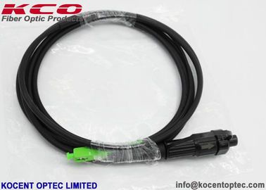 Waterproof Armored Outdoor Field Fiber Optic Patch Cord with Mini SC/APC Connector