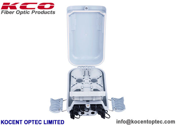 8 Port Outdoor Fiber Optic Termination Box with 12 Fibers Capacity and ABS+PC Material for FTTH/FTTA Applications