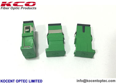 Auto Shut SCA Fiber Optic Network Adapter 4 Cores SC APC Green Color 1 Chanel Way