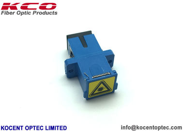 SC UPC Simplex Auto Shut Fiber Optic Network Adapter No Flange Plastic Material