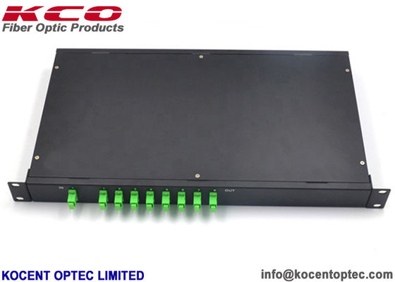 1x8 PLC Optical Fiber Splitter with LGX Box Low Insertion Loss and High Reliability for FTTx Systems