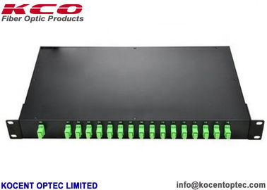 1*16 SC/APC Patch Panel Fiber Optic Splitter 19'' Rack Mount 1x16 PLC Splitter Rack Mount