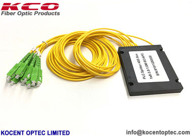 Diviseur de fibre optique PLC de 0,9 mm 2,0 mm 3,0 mm avec configuration 1x8 et faible perte d'insertion