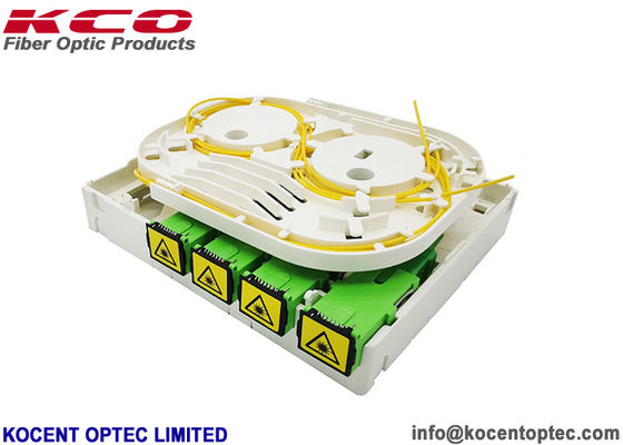 4 Ports Indoor IP55 Fiber Optic Termination Box with 4 Core Capacity for FTTH/FTTA Networks