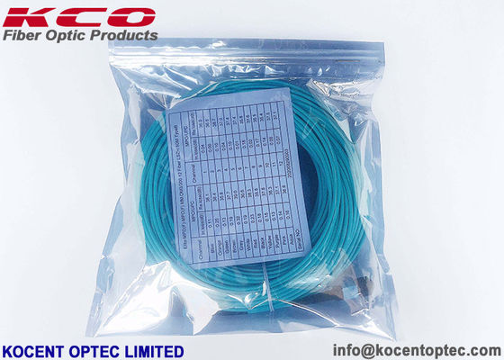 16fo 24fo Low IL Optical Fiber 50/125 OM4 MPO Optic Fiber Patch Cord