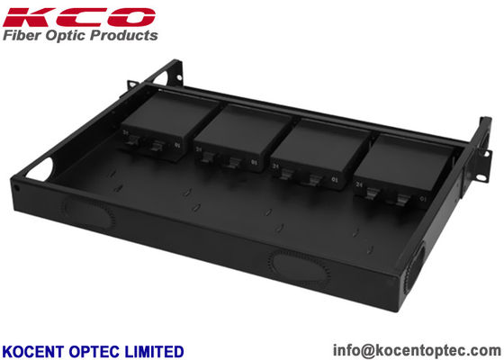 High Density 96 Core OM3 OM4 MPO MTP Patch Panel 19'' 1U Rack Mount MPO MTP Terminal Box