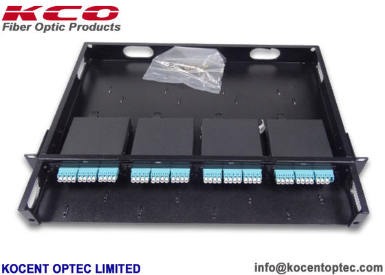 96 Core 1U MPO MTP Patch Panel with LC Duplex Ports for Rack Mount Fiber Optic Distribution
