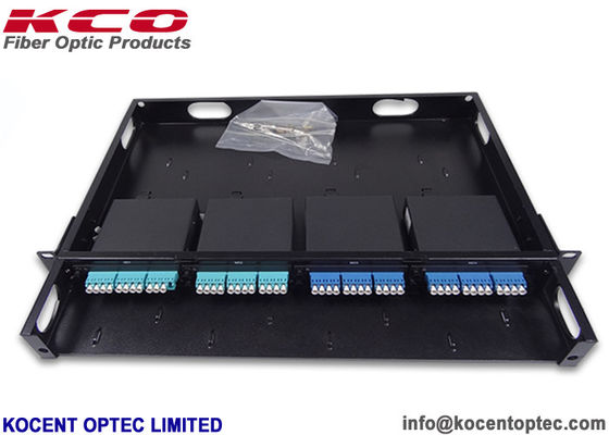 SM MM OM3 OM4 OM5 High Destiny 96 cores 1U MPO Optical Patch Panel MTP Rack-mount Terminal Box