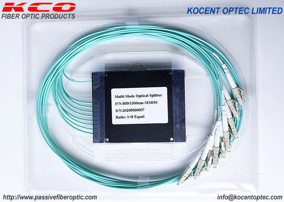 MM OM2 OM3 OM4 Splitter multimode à fibre optique 1*8 1*4 1*16 1*2 Type de boîte ABS