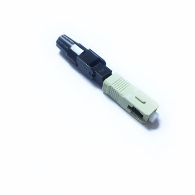 SC Field Assembly Fiber Optic Fast Connector with 0.5dB Insertion Loss 30dB Return Loss and 3mm Drop Cable Compatibility